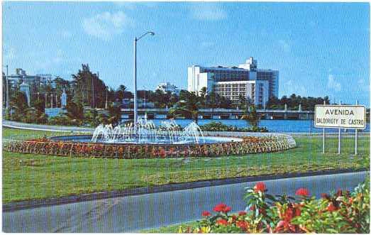 Caribe Hotel in San Jaun, Puerto Rico, Chrome, Greetings from Puerto Rico back