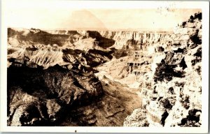 RPPC Canyon View, Grand Canyon? Vintage Postcard N31
