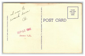 Vintage 1946 Linen Postcard Missouri Pacific Depot Little Rock Arkansas