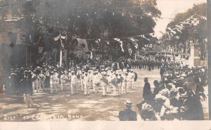 District of Columbia Marching Band Parade Scene Real Photo Postcard AA27218