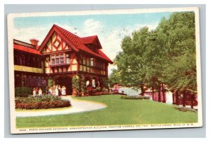 Vintage 1930's Advertising Postcard Postum Cereal Company Battle Creek Michigan