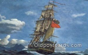 HMS Bounty, Mutiny On The Bounty Sailboat 1964 light indentation left top cor...