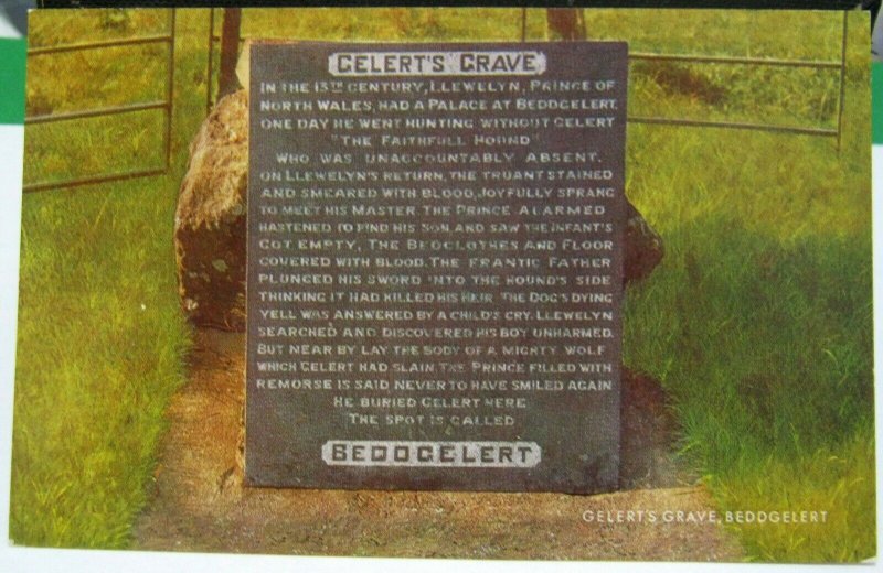 Wales Gelert's Grave Beddgelert - unposted
