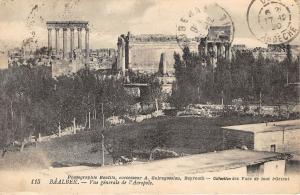 B91588 baalbek general view of acropole liban lebanon