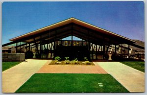 Whittier California 1960s Postcard Rose Hills Memorial Park Mortuary