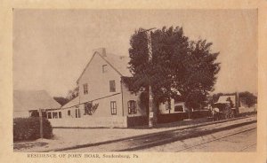 Postcard Residence John Hoar Soudersburg PA