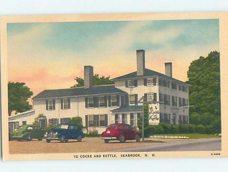 Unused Linen RESTAURANT SCENE Seabrook New Hampshire NH hk4893