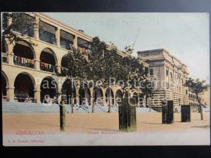 Old PC Gibraltar: South Barracks - showing clean washing hanging out to dry - UB