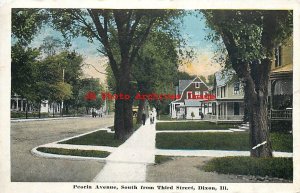 IL, Dixon, Illinois, Peoria Avenue, South From Third Street, Kropp No 4315