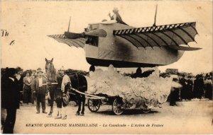 CPA MARSEILLE - La Cavalcade L'Avion de France (985564)