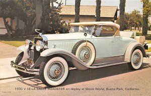 1930 V-18 La Sallet Roadster Movie World, Buena Park, California, USA Unused 