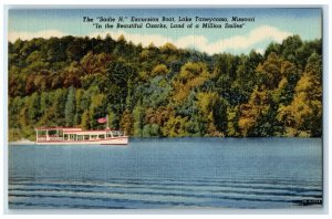 1940 Sadie H Excursion Boat Lake Taneycomo Missouri MO Unposted Vintage Postcard