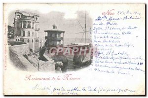 Old Postcard Nice Restaurant De La Reserve