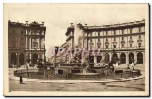 Postcard Old Roma Square Esedra