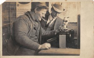 H94/ Jackson? Ohio RPPC Postcard c1910 Diamond Rubber Co Men Office 85