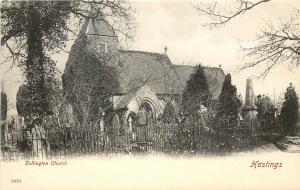 Vintage Postcard Hollington Church Hastings East Sussex England UK