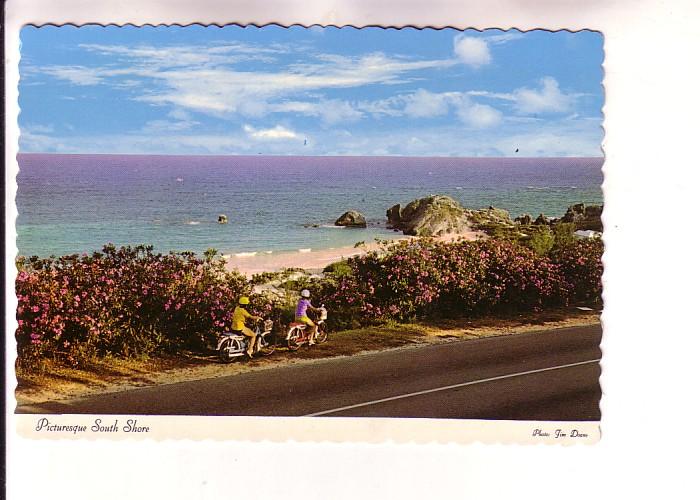 Two People on Scooters, South Beach,  Bermuda, Photo Jim Doane