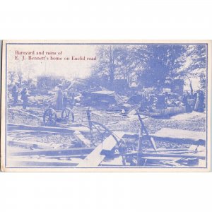 Original Antique Postcard - 1912 Tornado Disaster - Syracuse, NY - Euclid Road