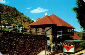 Colorado Manitou Springs Cog Train At Bavarian Style Depot