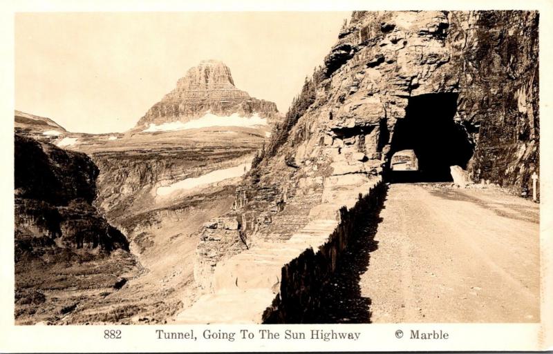 California Tunnel Going To The Sun Highway Real Photo