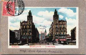 Hungary Budapest Klotild Palotak Clotild Palais Vintage Postcard C210
