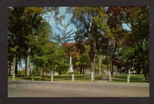 ME The Common Public Park GARDINER MAINE Postcard PC