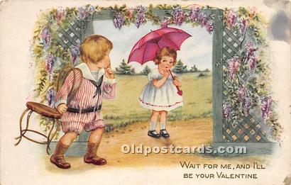 Valentines Day Post Cards Old Vintage Antique Postcards Unused