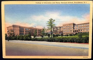 Vintage Postcard 1946 College of Education & Henry Barnard School Providence, RI