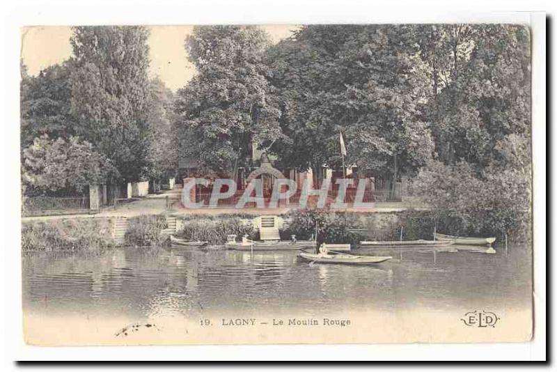 Lagny Postcard Old Red Mill