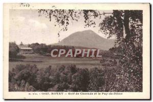Old Postcard Royat Golf De Charade And the Puy de Dome