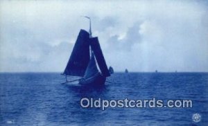 Sailboat 1909 postal used 1909