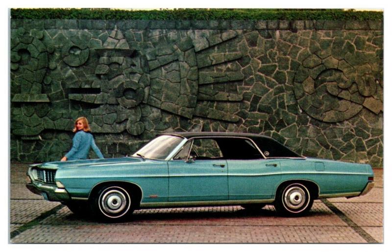 1968 Ford LTD Four Door Hardtop Postcard *5C