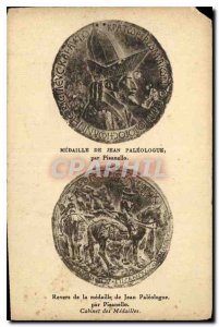 Postcard Old medal of John Paleologus by Pisanello