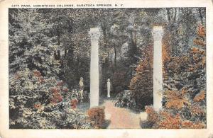 US2368 USA City park Corinthian Columns, Saratoga Springs