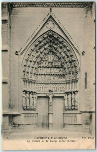 M-31467 The Portal of the Golden Virgin detail Amiens Cathedral Amiens France