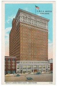 United States 1930 Unused Postcard Illinois Chicago YMCA Hotel