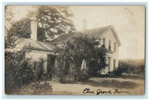 c1910's Elm Grove Farm Putnam Connecticut CT RPPC Photo Posted Antique Postcard 