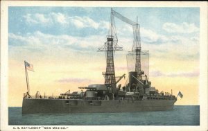 US BATTLESHIP New Mexico c1920 Postcard