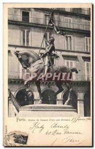 Old Postcard Paris Statue of Joan of Arc by Fremiet Horse Horse