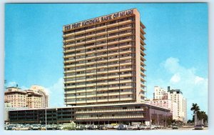 MIAMI, Florida FL ~ Skyline FIRST NATIONAL BANK ca 1950s-60s  Postcard