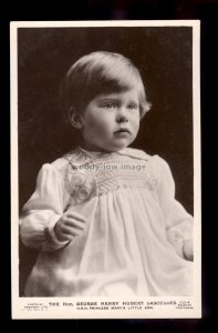 r3927 - The Hon. George Henry Hubert Lascelles as a Toddler - postcard