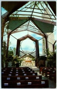 Postcard - Wayfarers' Chapel, Portuguese Bend, California 