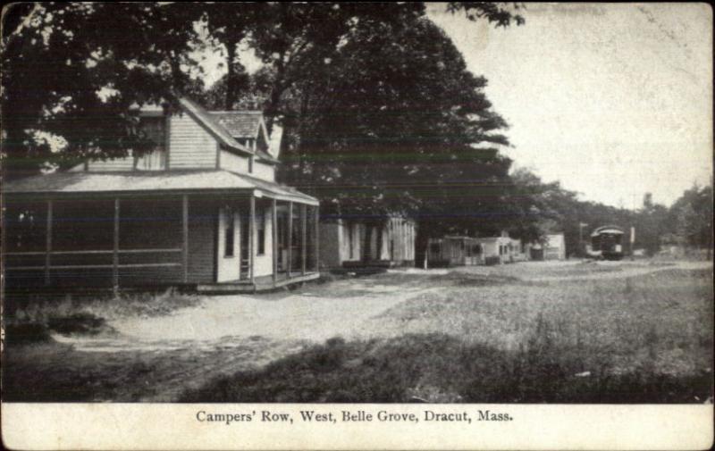 Dracut MA Campers Row Belle Grove c1910 Postcard