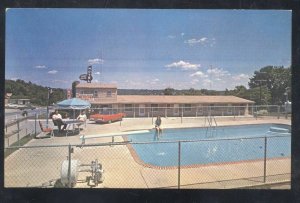 FORSYTH MISSOURI SAND ROCK MOTEL SWIMMING POOL ADVERTISING POSTCARD