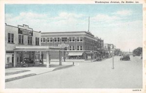 De Ridder Louisiana Washington Avenue Chevrolet Gas Station Postcard AA18041