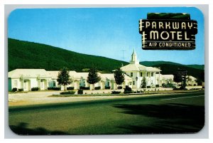 Vintage 1960's Advertising Postcard Parkway Motel US 220 Roanoke Virginia