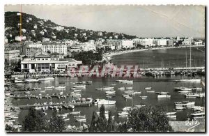 Modern Postcard Port Cannes Casino Croisette and the view taken Suquet