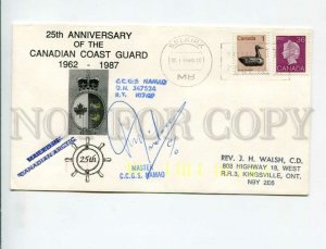 3162833 CANADA 1988 Coast Guard ARCTIC Namao COVER Signature