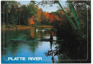US  Unused.  Michigan. Platte River. Very Nice