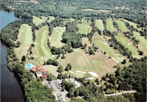 Hamden, CT Connecticut NEW HAVEN COUNTRY CLUB & GOLF COURSE Aerial 4X6 Postcard